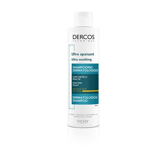 VICHY DERCOS ULTRA APAISANT SHAMPOOING DERMATOLOGIQUE CHEVEUX SECS 200ML
