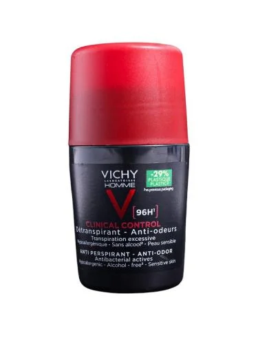 [3337875805025] VICHY HOMME DEODORANT CLINICAL CONTROL 96H DETRANSPIRANT ANTI-ODEURS ROLL-ON 50ML
