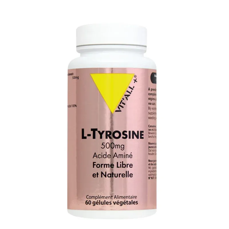 [3700195662041] VITALL+ L-TYROSINE 500MG - 60 GELULES