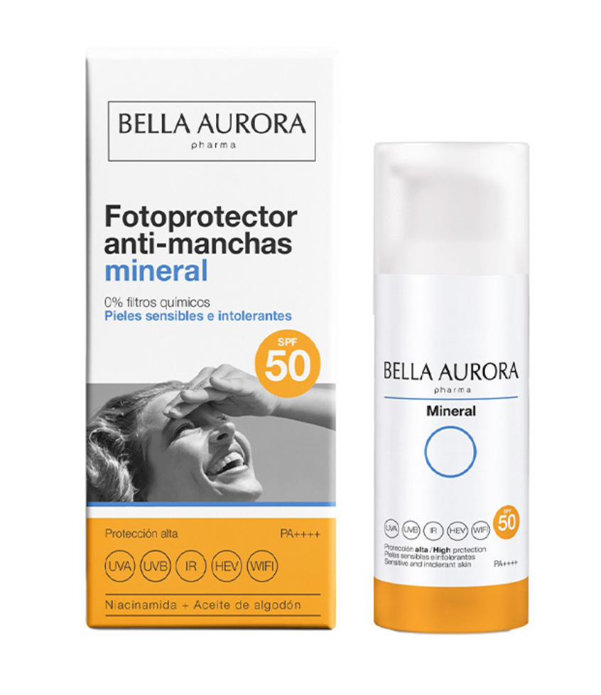 [8413400013846] BELLA AURORA PHOTOPROTECTEUR ANTI-TACHES MINERAL SPF50+ 50ML