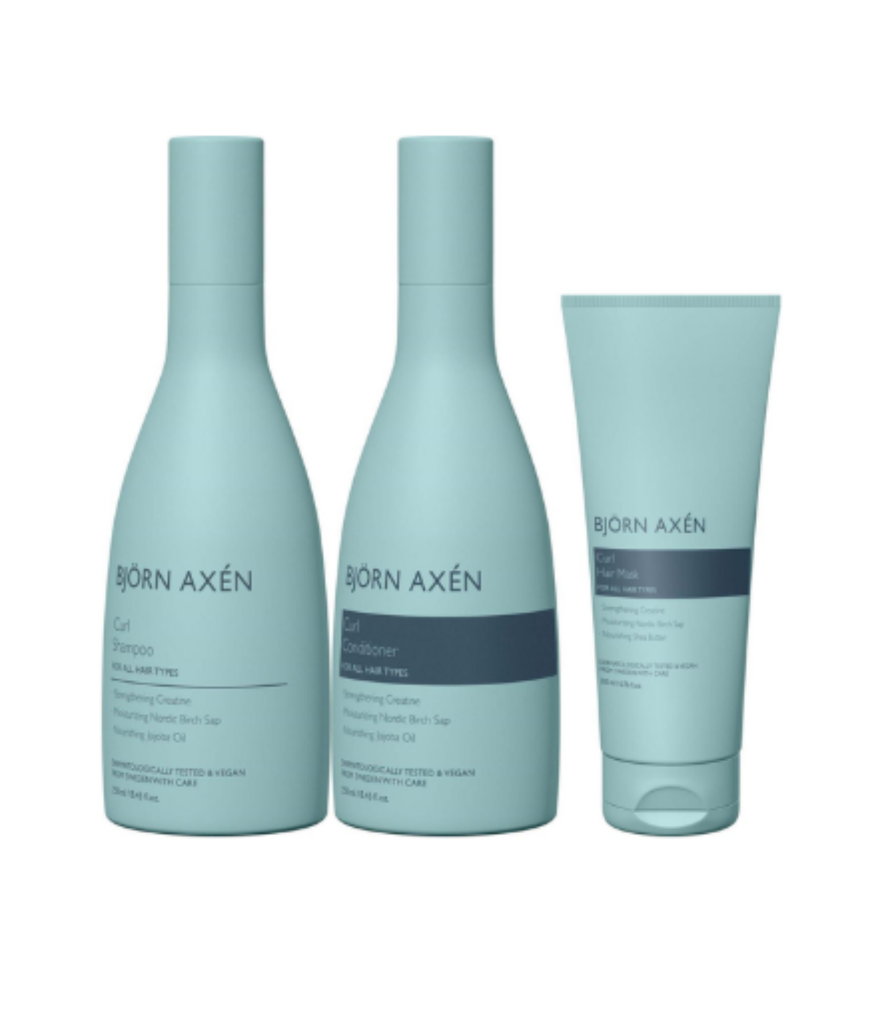 BJORN AXEN PACK CURL SHAMPOO 250ML + CONDITIONER 250ML + CREATOR CREAM 150ML