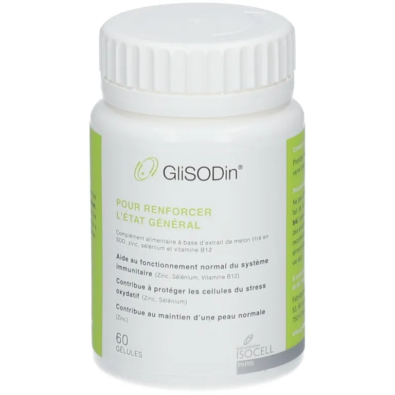 GLISODIN POUR RENFORCER L'ETAT GENERAL - 60 GELULES