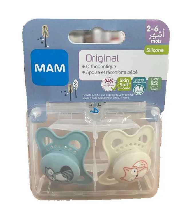 [9001616676727] MAM SUCETTE MINI AIR 2 UNITES 2-6M