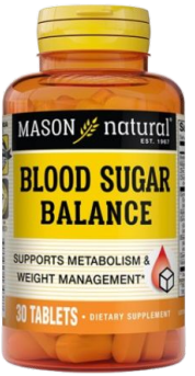MASON NATURAL BLOOD SUGAR BALANCE 30 TABLETS
