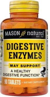 MASON NATURAL DIGESTIVE ENZYMES 90 TABLETS