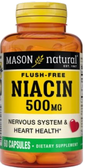 MASON NATURAL FLUSH FREE NIACIN 500MG 60 CAPSULES