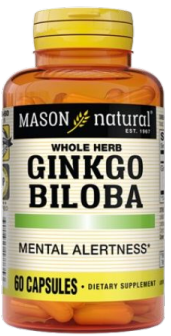 MASON NATURAL GINKGO BILOBA 60 CAPSULES