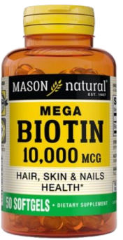 MASON NATURAL MEGA BIOTIN 10000MCG 50 
SOFTGELS