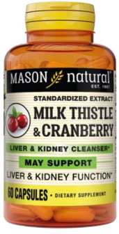 [311845135155] MASON NATURAL MILK THISTLE ET CRANBERRY 60 CAPSULES