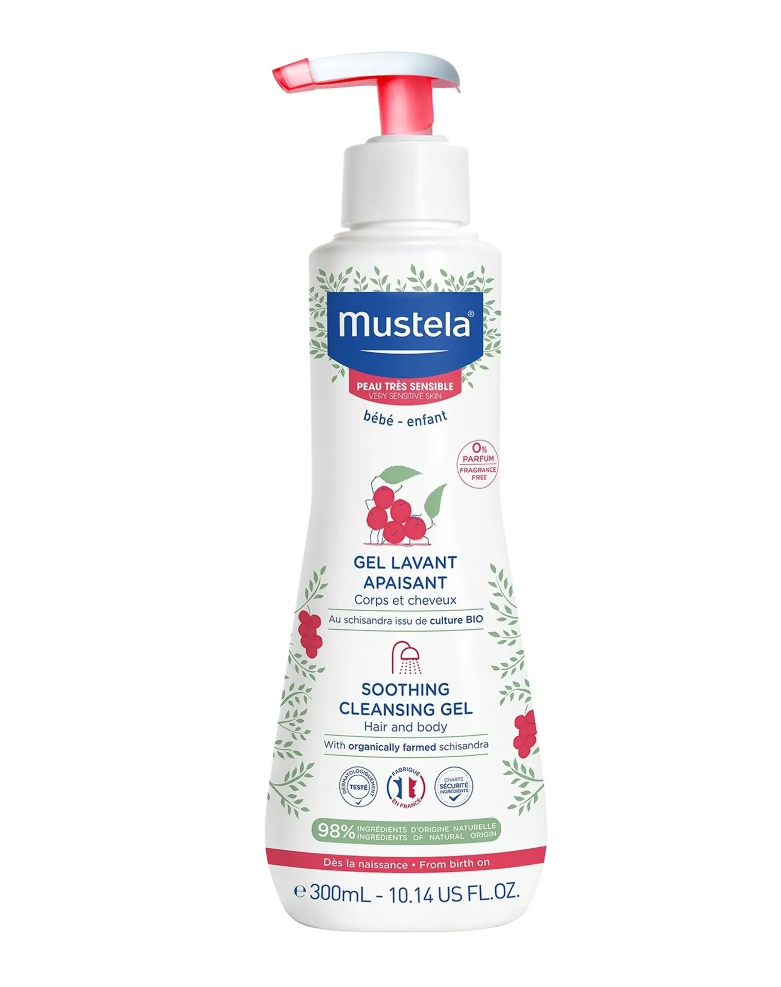 MUSTELA GEL LAVANT APAISANT 300ML