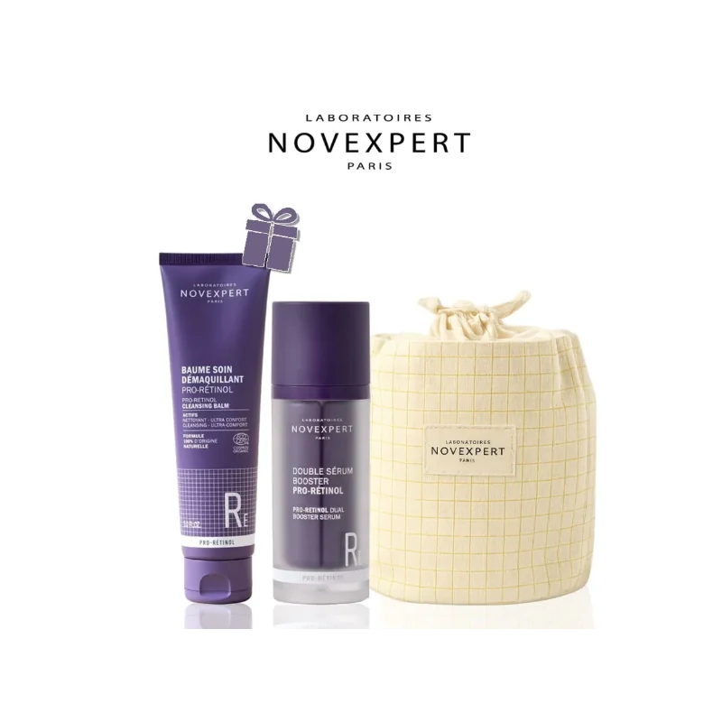 [3661467000049] NOVEXPERT POCHON PRO-RETINOL BAUME DEMAQUILLANT + DOUBLE SERUM