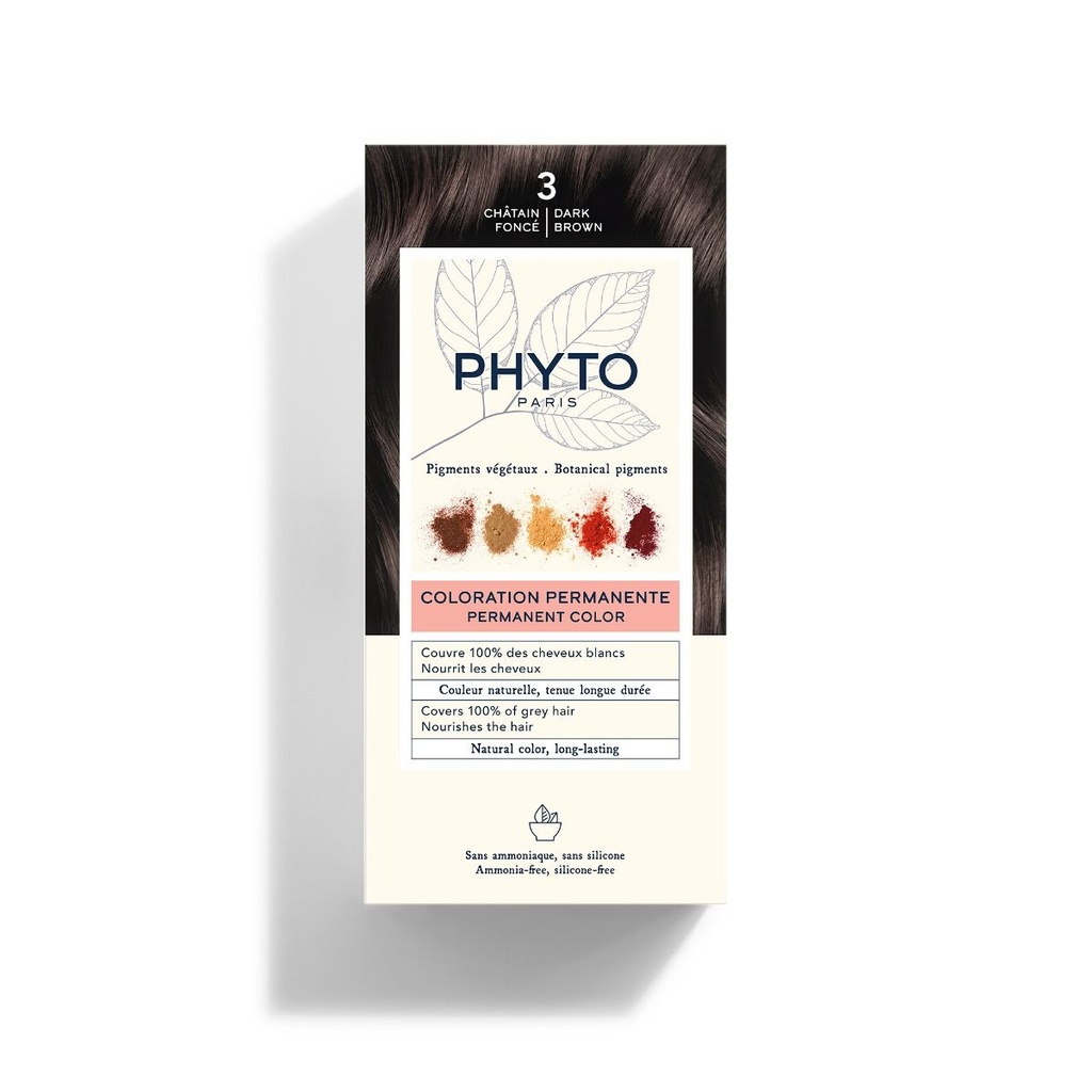 PHYTO COLOR KIT COLORATION N°3 CHATAIN FONCE