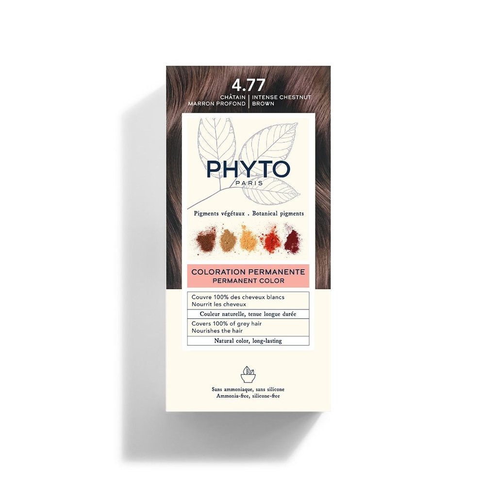 PHYTO COLOR KIT COLORATION N°4.77 CHATAIN MARRON PROFOND