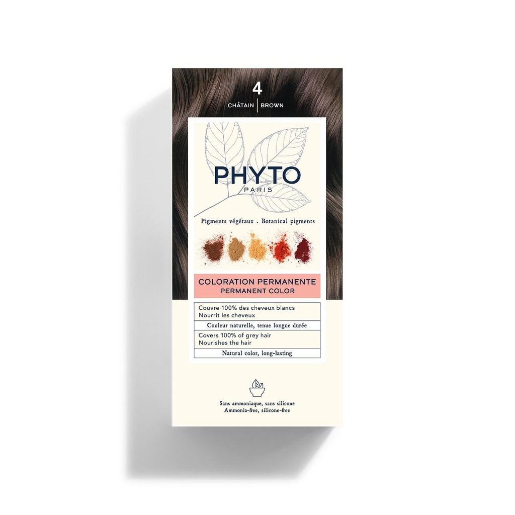 PHYTO COLOR KIT COLORATION N°4 CHATAIN