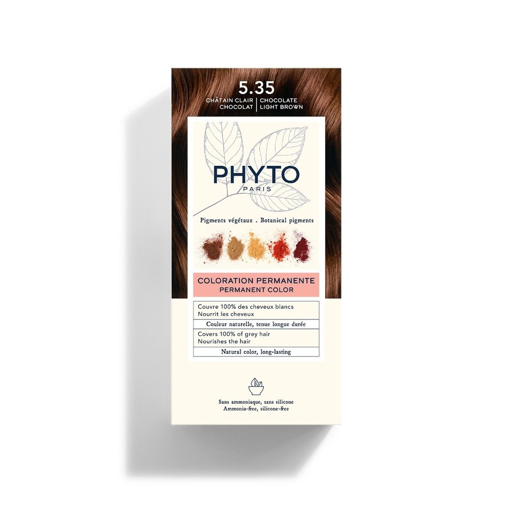PHYTO COLOR KIT COLORATION N°5.35 CHATAIN CLAIR CHOCOLAT