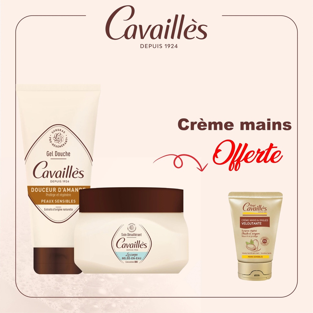 [9780205279623] ROGE CAVAILLES PACK GEL DOUCHE + GELEE EN EAU + CREME MAINS VELOUTANTE