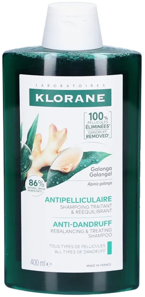 KLORANE SHAMPOOING ANTIPELLICULE LIBRE GALANGA 400ML