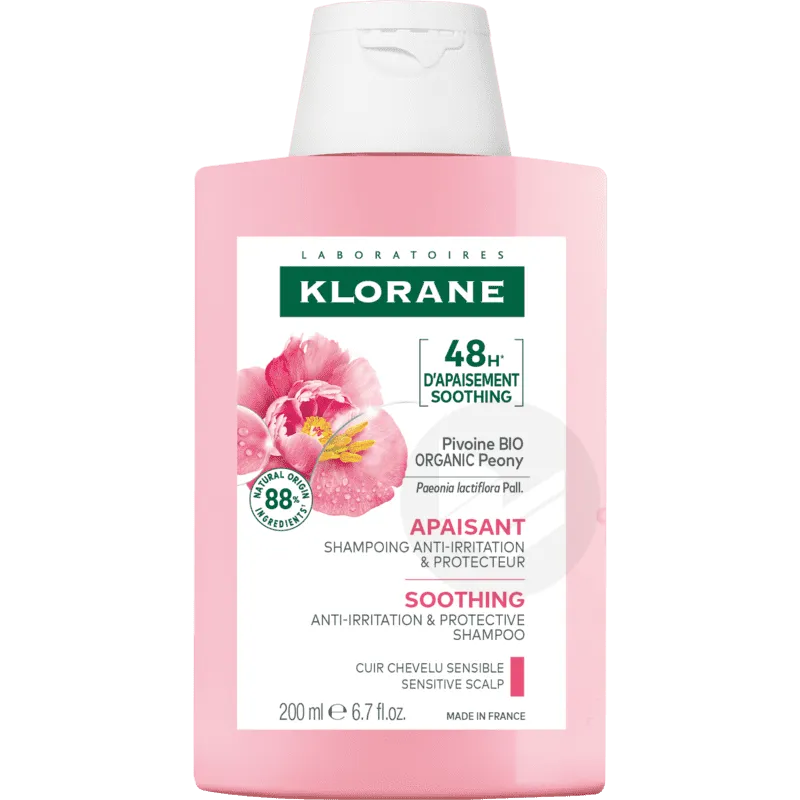 KLORANE SHAMPOOING APAISANT PIVOINE BIO 400ML