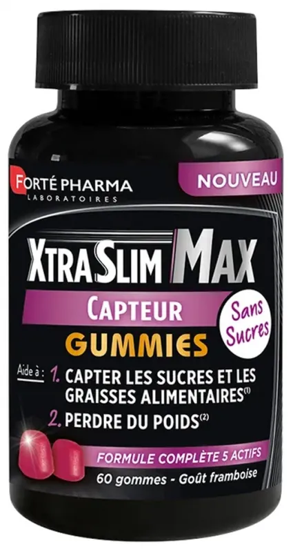 [3700221301296] FORTE PHARMA XTRA SLIM MAX CAPTEUR - 60 GOMMES