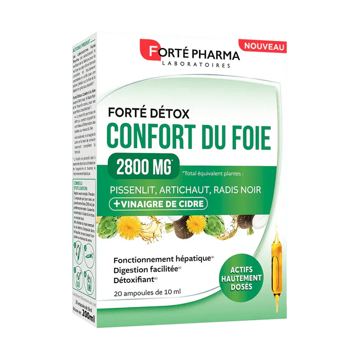 [3700221302415] FORTE PHARMA FORTE DETOX CONFORT DU FOIE - 20 AMPOULES