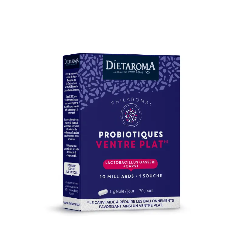 [3460341550102] DIETAROMA PHILAROMAL PROBIOTIQUES VENTRE PLAT - 30 GELULES