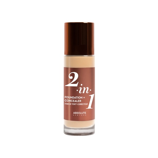 ABSOLUTE NY 2IN1 FOUNDATION ET CONCEALER - COOL PORCELAIN MFFC01