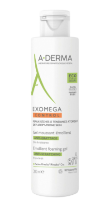 A-DERMA EXOMEGA CONTROL GEL MOUSSANT 200ML