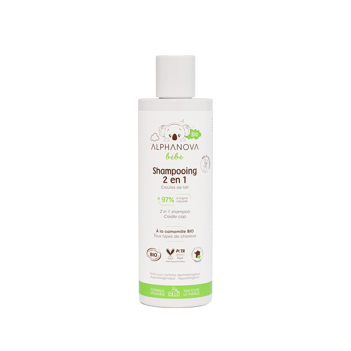 ALPHANOVA BEBE SHAMPOOING 2EN1 BIO 200ML