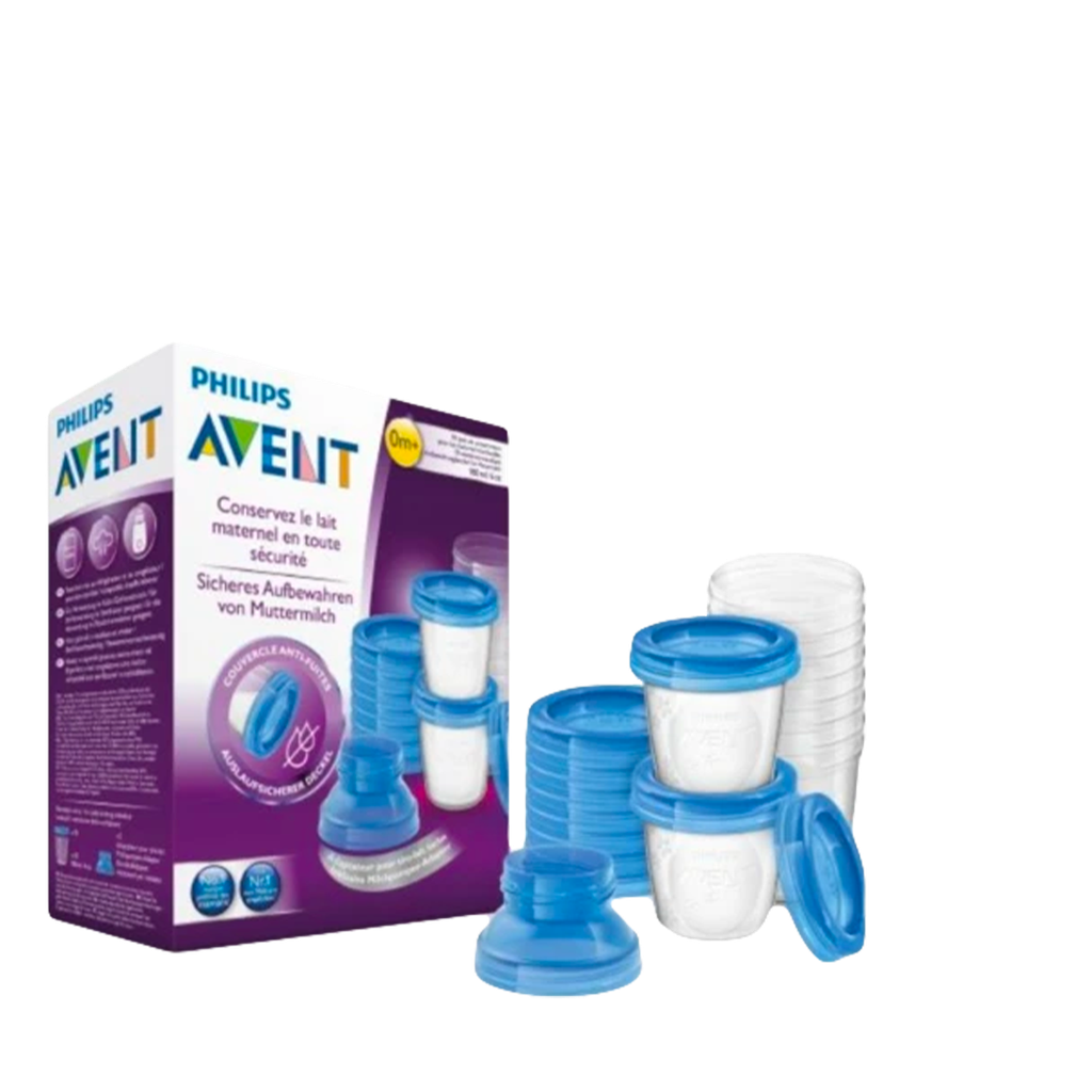 AVENT SET POTS DE CONSERVATION LAIT MATERNEL 180ML/60Z 10U