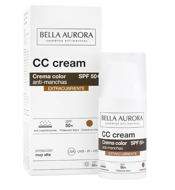BELLA AURORA CC CREME ANTI-TACHES SPF50+ TEINTE EXTRA COUVRANCE 30ML