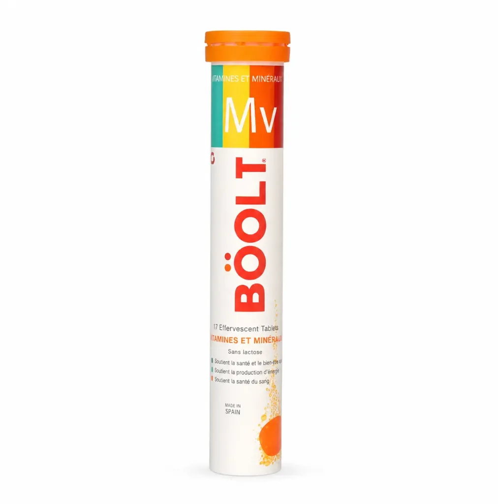 BOOLT VITAMINES ET MINERAUX EFFERVESCENTS - 17U