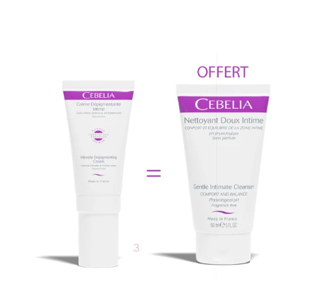 CEBELIA PACK CREME DEPIGMENTANTE INTIME 30ML + NETTOYANT DOUX INTIME 150ML
