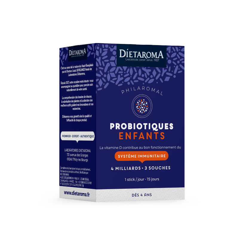 DIETAROMA PHILAROMAL PROBIOTIQUES ENFANTS- SYSTEME IMMUNITAIRE - 15 STICKS