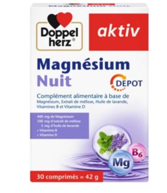 DOPPELHERZ AKTIV MAGNESIUM NUIT - 30 COMPRIMES