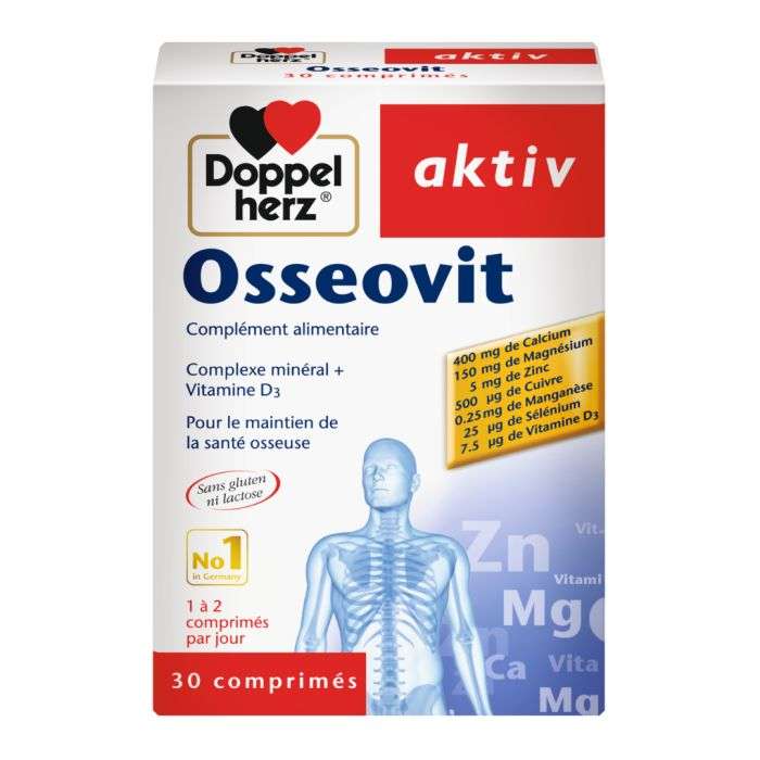 DOPPELHERZ AKTIV OSSEOVIT - 30 COMPRIMES