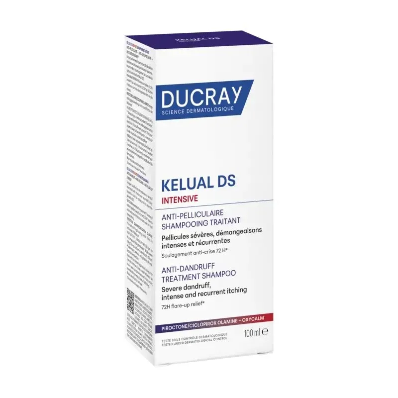 DUCRAY KELUAL DS INTENSIVE SHAMPOOING TRAITANT ANTIPELLICULAIRE 100ML