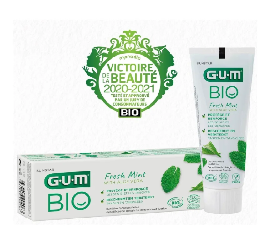 GUM DENTIFRICE BIO FRESH MINT 2*75ML 7020