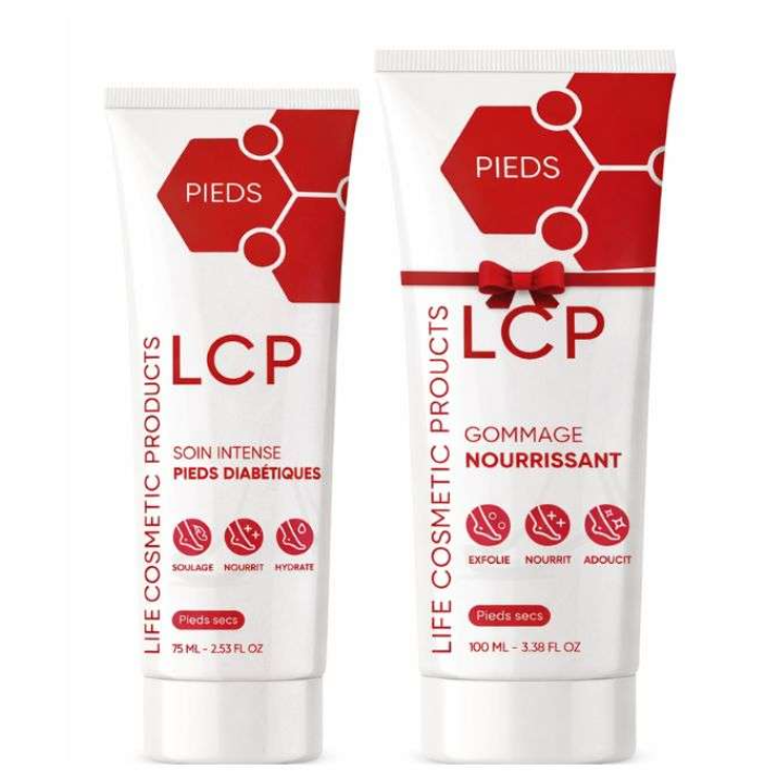 LCP PACK PIEDS DIABETIQUES SOIN INTENSE 75ML + GOMMAGE 100ML