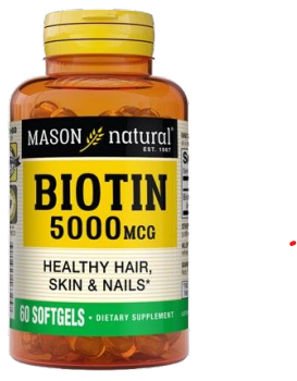 MASON NATURAL BIOTIN 5000MCG 60 SOFTGELS