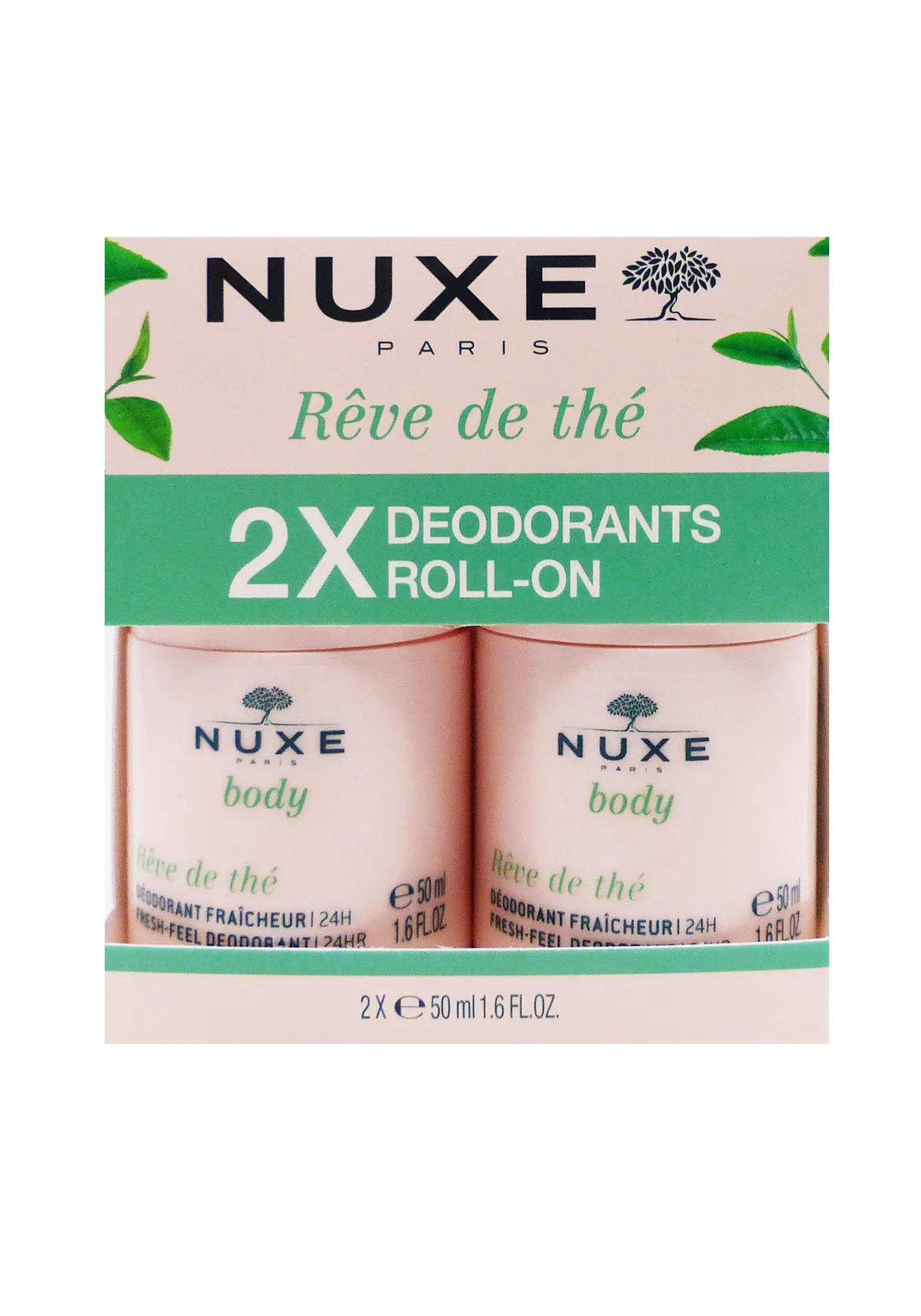 NUXE BODY REVE DE THE DEODORANT FRAICHEUR 24H 2*50ML