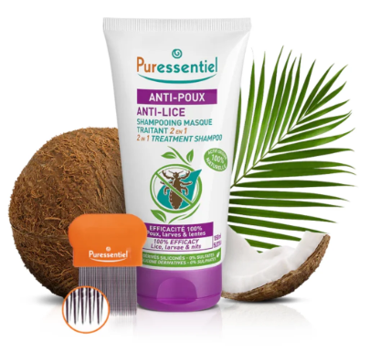 PURESSENTIEL ANTI-POUX SHAMPOOING MASQUE TRAITANT 2EN1 BIO 150ML