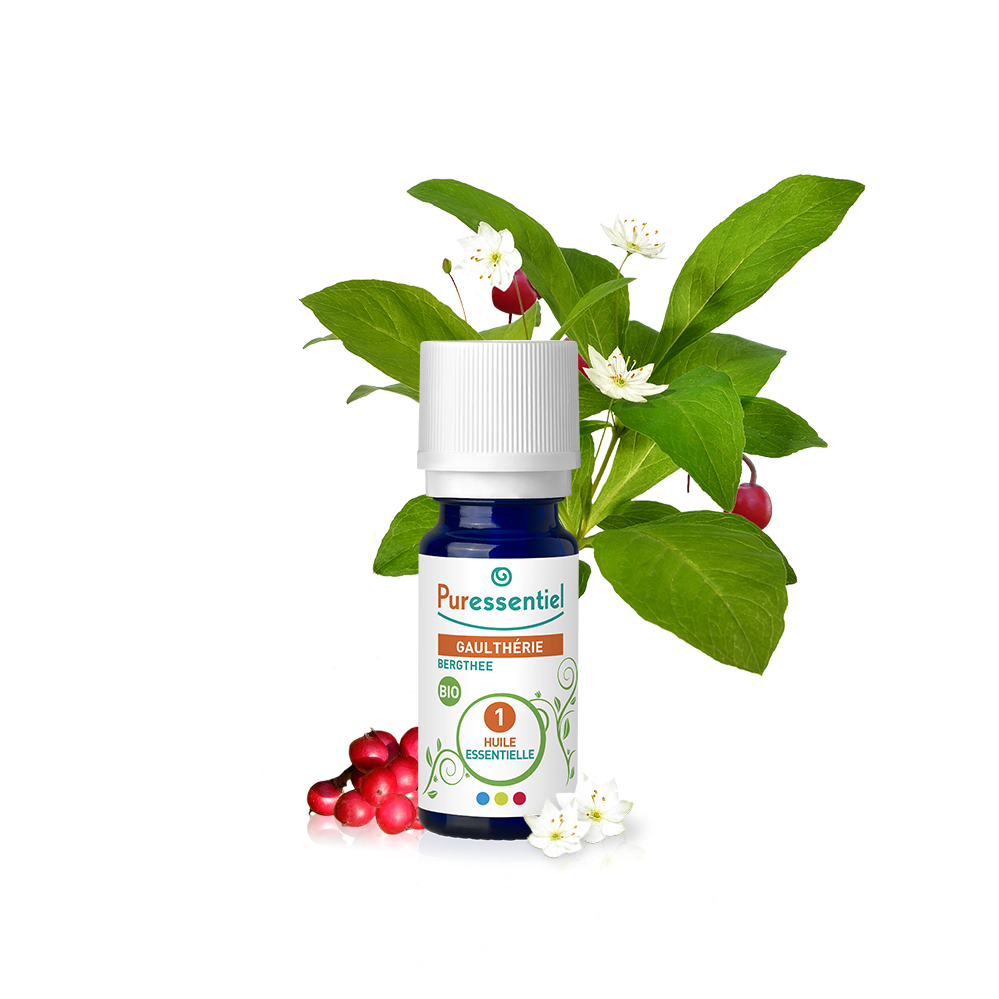 PURESSENTIEL HUILE ESSENTIELLE GAULTHERIE BIO 10ML