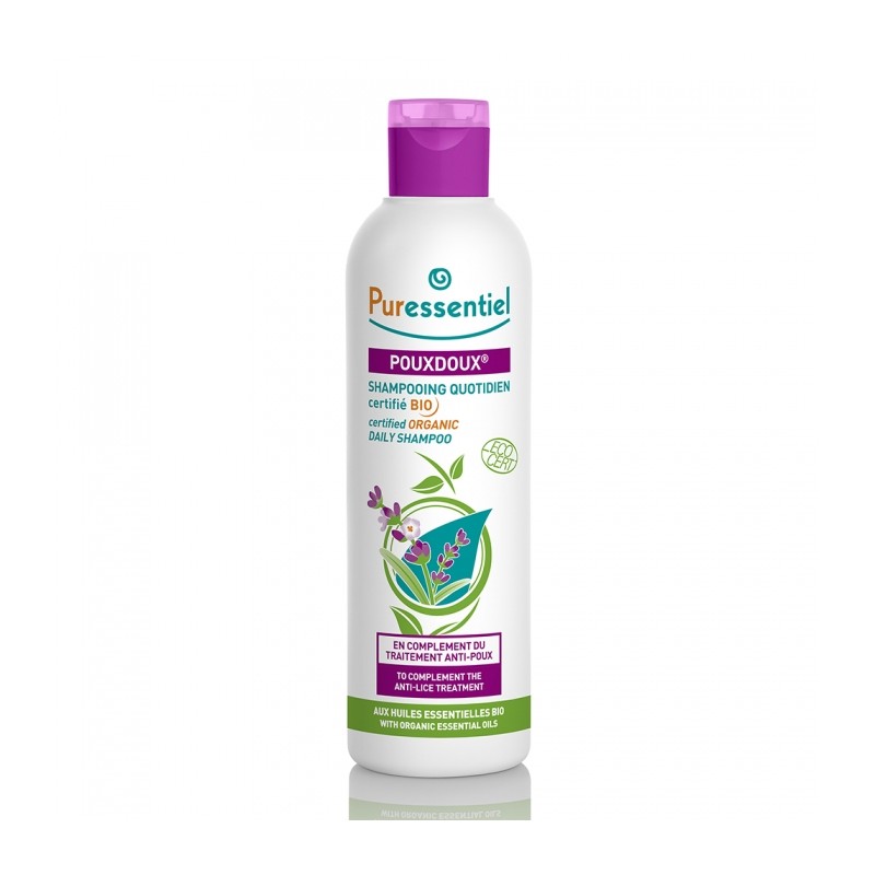 PURESSENTIEL POUX DOUX SHAMPOOING QUOTIDIEN ANTI-POUX BIO 200ML