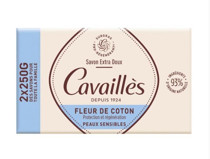 ROGE CAVAILLES SAVON EXTRA DOUX FLEUR DE COTON 2*250G