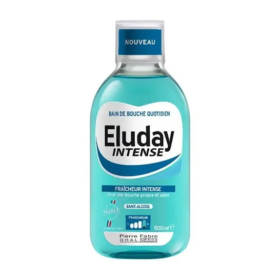 ELUDAY INTENSE BAIN DE BOUCHE FRAICHEUR INTENSE SANS ALCOOL 500ML