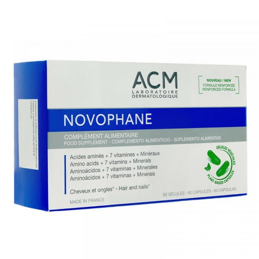 ACM NOVOPHANE COMPLEMENT ALIMENTAIRE CHEVEUX & ONGLES - 60 GELULES